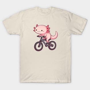 axolotl funny Biking T-Shirt